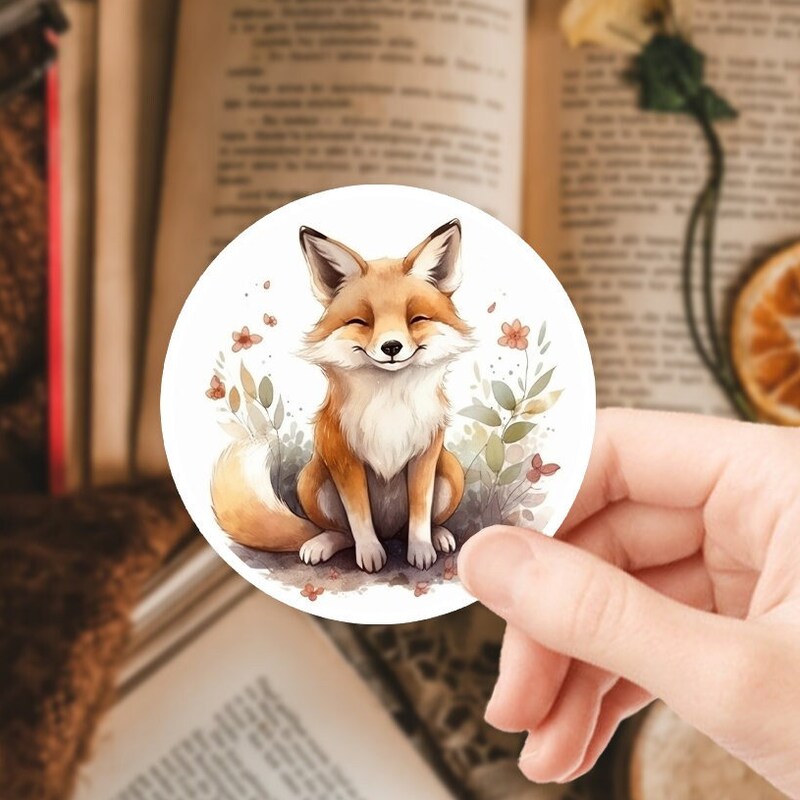 Fox Sticker - Etsy