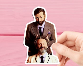 David Tennant and Michael Sheen Sticker Waterproof Sticker