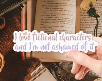 Fictional Characters Glossy Waterproof Vinyl Sticker, Fandom Sticker, Blorbo Decal, Fan Gift