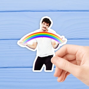 Pedro Pascal  Sticker, Laptop Decal, Fan Gift, Pedro Pascal Merchandise, Pedro Pascal Sticker Waterproof Sticker