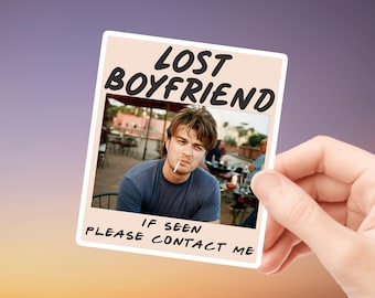 Pegatina de Joe Keery, vinilo impermeable para portátil, botella de agua y diario, regalo para fans.