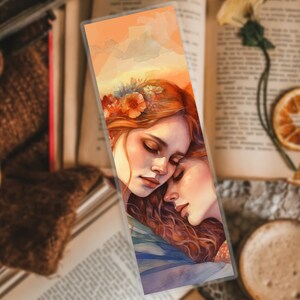 Marque-page art femme, marque-page art lesbien, marque-page gay, marque-page LGBTQIA+, marque-page femme, marque-page aquarelle