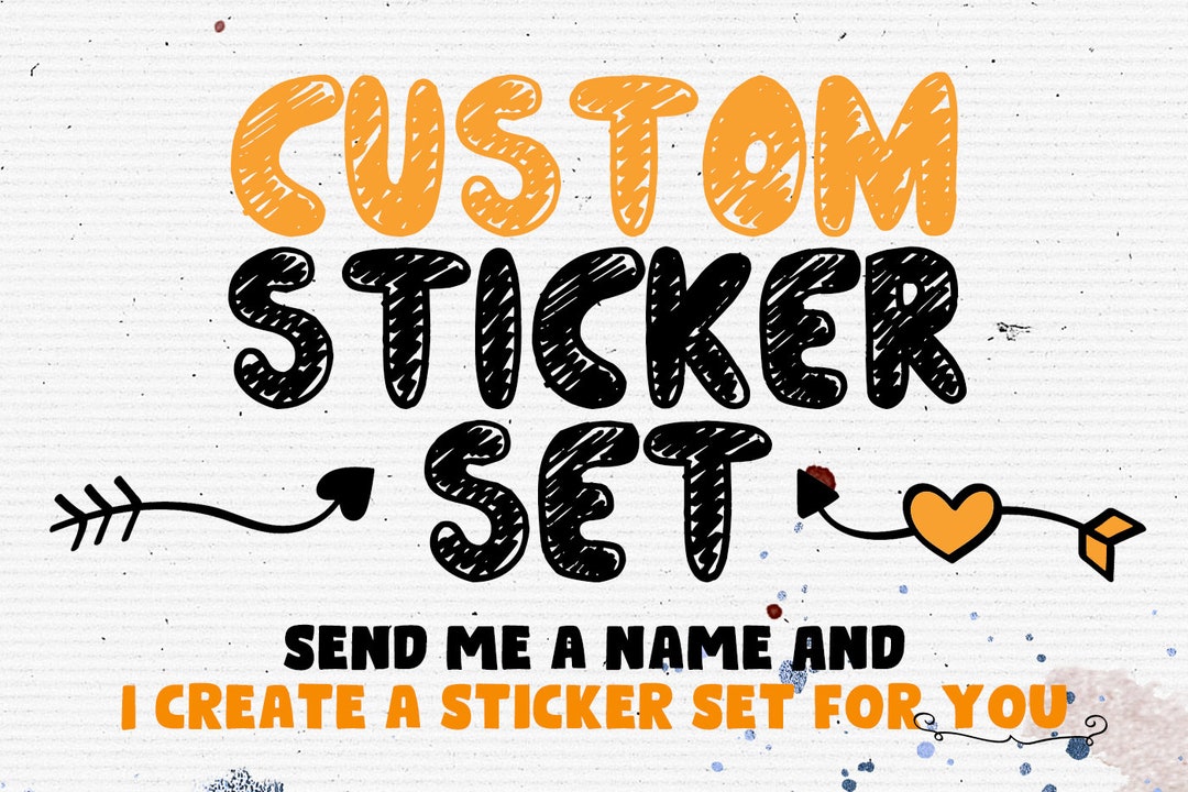 Custom Vinyl Sticker Set, Glossy Waterproof Vinyl Decals(8 Stickers) - Etsy
