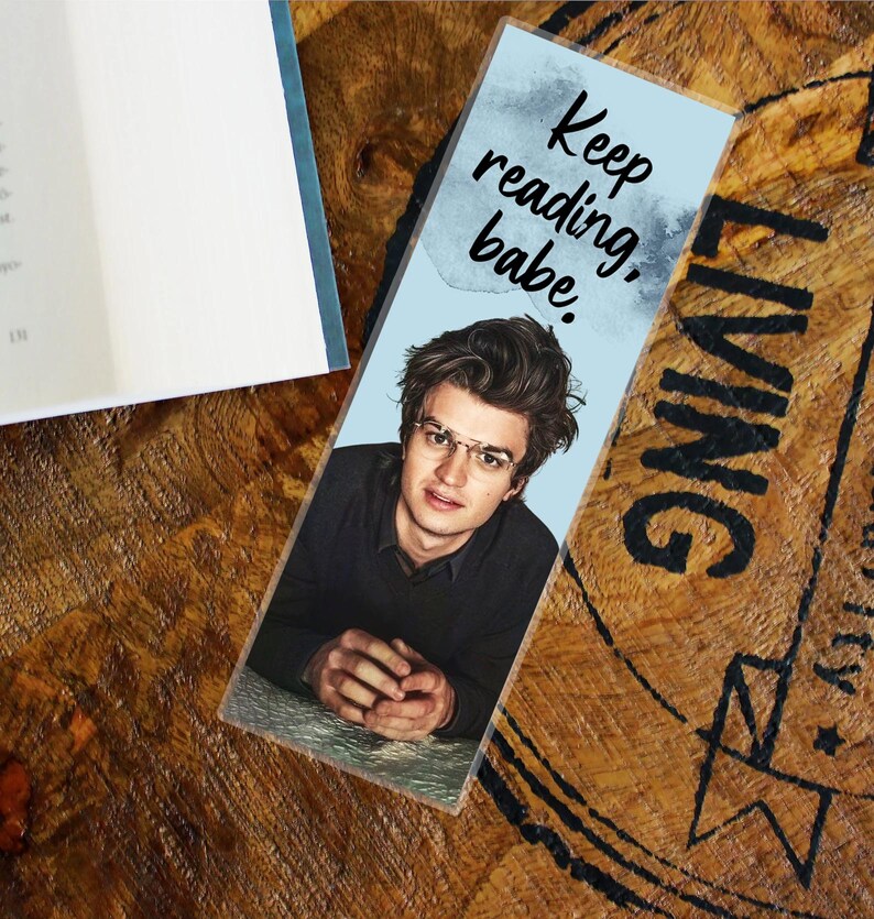 Keefe Bookmark Joe Keery Bookmark, Glossy Laminated Book Page Holder, Reader Gift, for ...