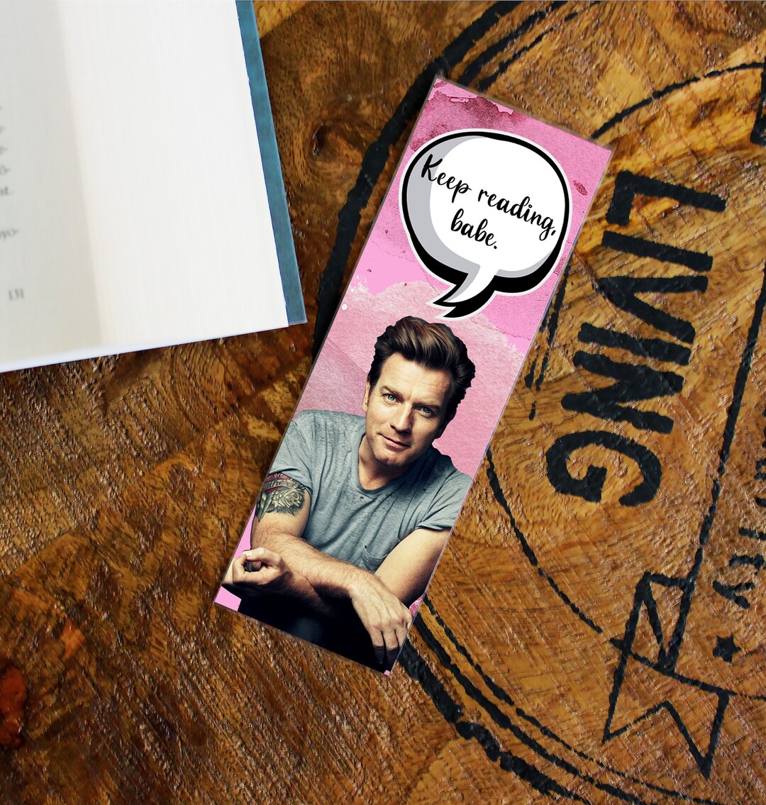 Ewan Mcgregor Bookmark, Glossy Laminated Book Page Holder, Reader Gift ...