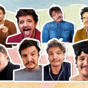 Pedro Pascal  Sticker, Laptop Decal, Fan Gift, Pedro Pascal Merchandise, Pedro Pascal Stickers Waterproof Sticker