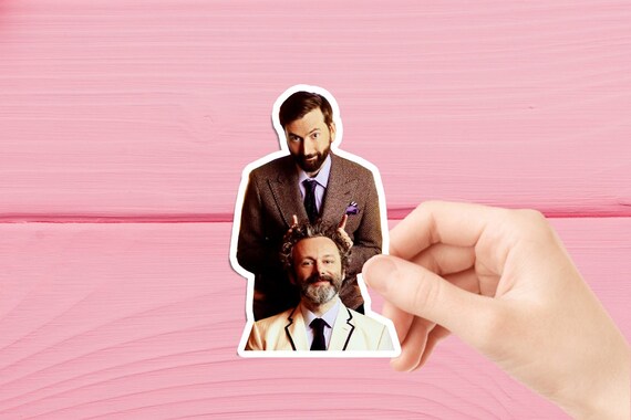 David Tennant and Michael Sheen Sticker Waterproof Sticker