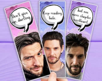 Ben Barnes Bookmarks, Glossy Laminated Book Page Holder