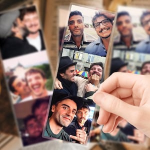 Pedro Pascal & Oscar Isaac bokmärken, glansigt laminerat sidhållareset, läspresent
