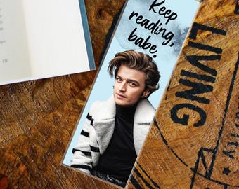 Joe Keery Bookmark, Glossy Laminated Book Page Holder, Reader Gift