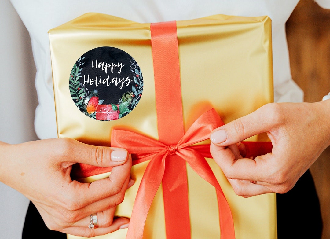 10-christmas-gift-labels-christmas-stickers-happy-holidays-sticker