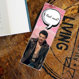C'est de la saleté ? - Marque-page Pedro Pascal, marque-page inspiré de Pedro Pascal, porte-page de livre fait main, cadeau pour les rats de bibliothèque, Fan Art de Pedro Pascal