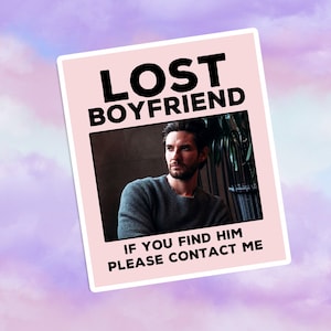 Sticker petit ami perdu Ben Barnes, sticker pour ordinateur portable, cadeau de fan, produits dérivés Ben Barnes, vinyle autocollant imperméable Ben Barnes