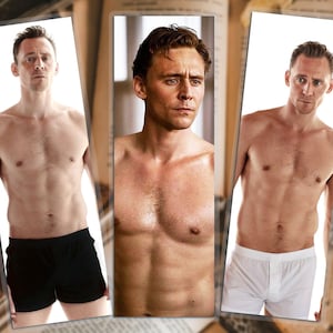 Segnalibri di Tom Hiddleston senza maglietta, regalo di lettura di Tom Hiddleston, regalo per fan di Tom Hiddleston