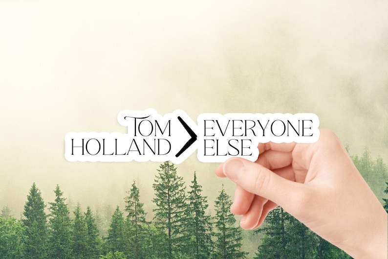 Tom Holland > Everyone Else Waterproof Sticker - Etsy
