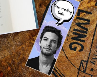 Marcapáginas Ben Barnes, portapáginas laminado brillante, regalo para el lector