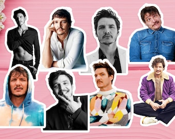 Pedro Pascal  Sticker, Laptop Decal, Fan Gift, Pedro Pascal Merchandise, Pedro Pascal Stickers Waterproof Sticker