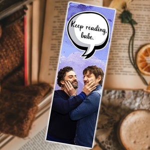 Pedro Pascal and Oscar Isaac Bookmark, Pedro Pascal Inspired Bookmark, Handmade Book Page Holder, Gift for Bookworms, Pedro Pascal Fan Art