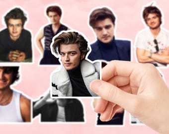 Adhesivo de vinilo de Joe Keery, brillante e impermeable