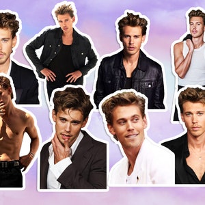 Austin Butler Aufkleber, glänzend, wasserdicht, Vinyl-Aufkleber, Austin Butler Aufkleber, Austin Butler Tumbler Sticker