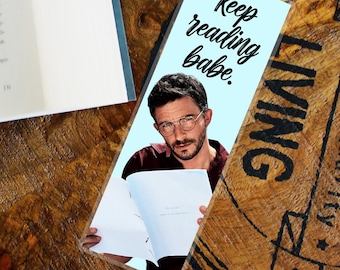 "Jonathan Bailey Lesezeichen, Laminierter Glänzender Seitenhalter."