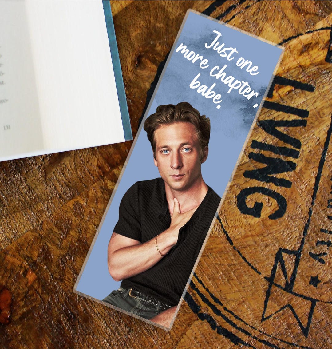Jeremy Gift Jeremy Allen White Bookmark, Glossy Laminated Book Page Holder, Reader ...