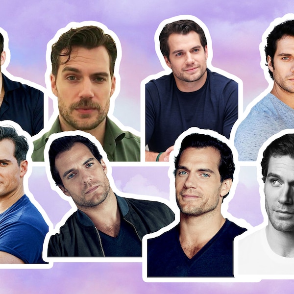 Henry Cavill Stickers, Waterproof, Glossy Vinyl Stickers, Henry Cavill Sticker Set, Henry Cavill Tumbler Sticker, Waterbottle Decals