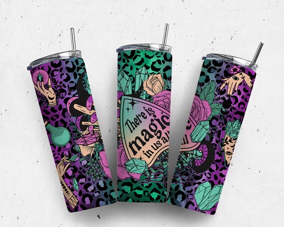 Magic in us all, Witch Spells, Halloween tumbler, witch tumbler, Sublimation Tumbler, 20oz Skinny Tumbler Wrap, Spooky Season Png