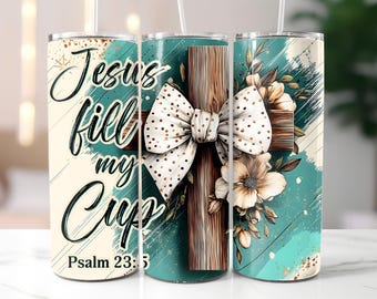 Coquette Christian Tumbler Wrap, 20oz Skinny Sublimation Tumbler Design, Cross Valentine Sublimation Design Png, Religious Tumbler Png Wrap
