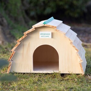Wooden Hedgehog House