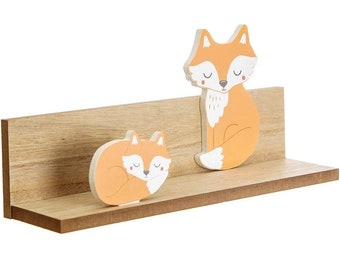 Sass & Belle Woodland Friends Fox Shelf Shelf For Nursery Children’s Room Shelf