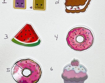 Resin Flatback for Hair Bows Planar Resin Crafts Custom Resin for DIY Phone Decorations Food Donuts Fruit Cake PBJ