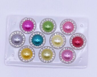 Gem Rhinestone Pearl Flatback for Hair Bows Planar Crafts Custom Resin for DIY Phone Decorations Wedding Craft