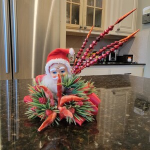 Vintage Santa tiered display piece