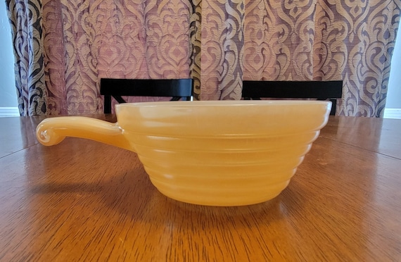 Vintage Fireking Peach Luster Soup Bowl