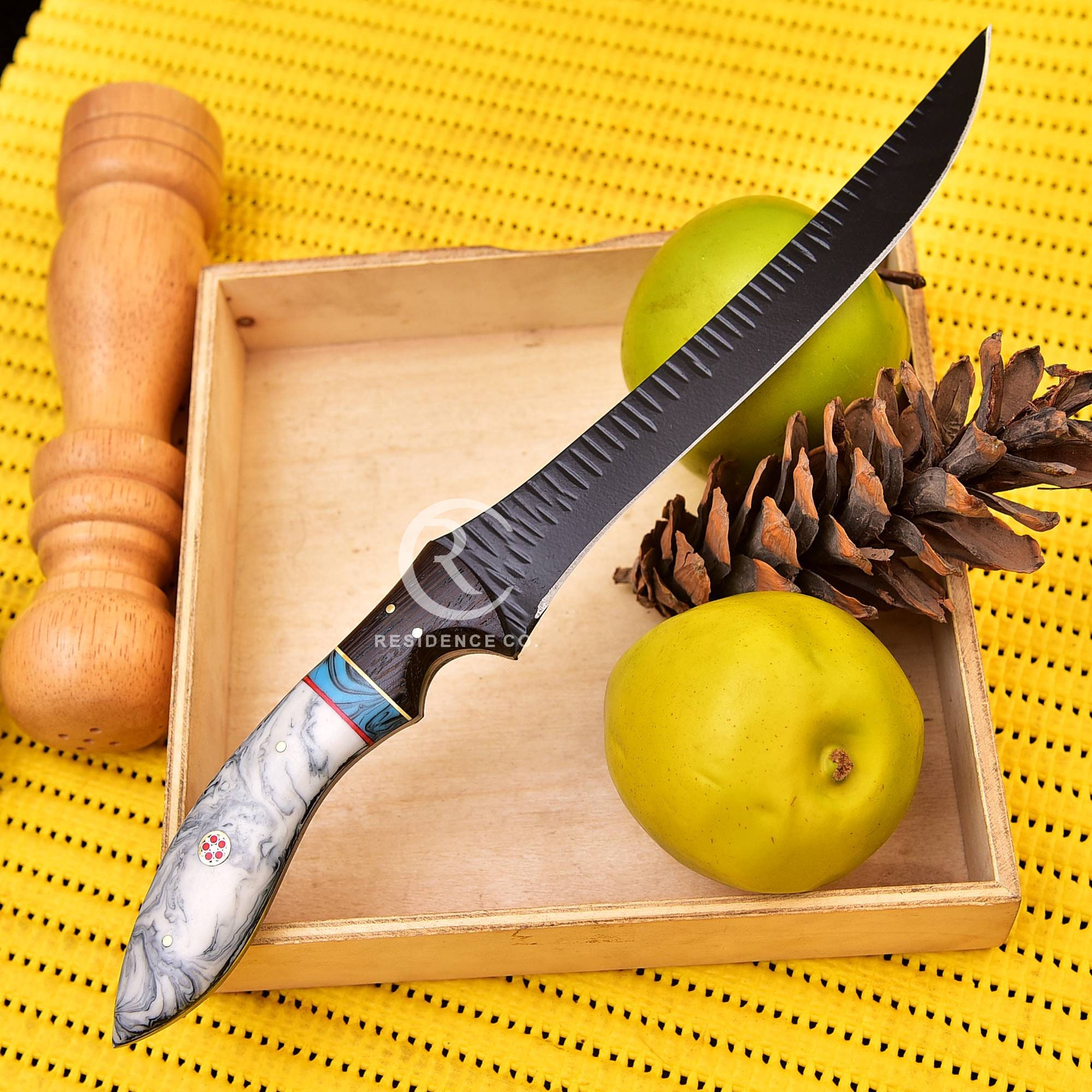 Carbon Steel Fillet Fishing Knife, Handmade Fillet Knife, Kitchen Knife