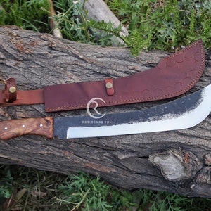 Bowie Knife ,Custom Knives ,Hunting Machete knife Machete De Calderon , Fix blade Knife,Handmade Gurkha Knife Camping knife Anniversary gift