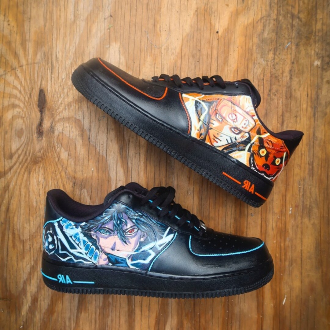 Custom Air Force 1 Naruto Sasukeorder Now Etsy