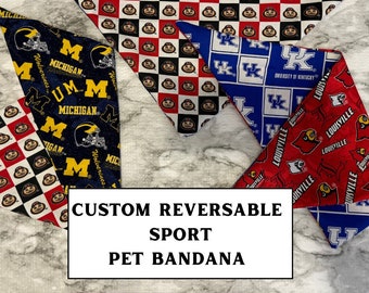 Reversible Custom Pet Bandana