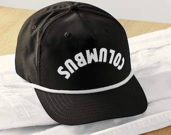 Upside down Columbus Golf rope hat