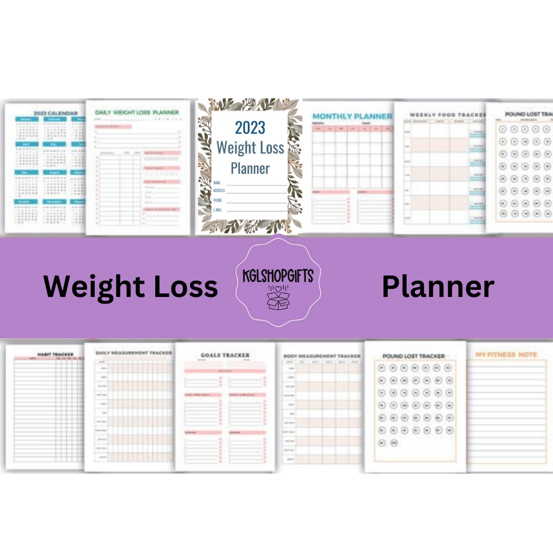 Weight Loss Planner 2023 Etsy