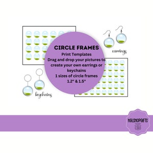 Circle Frames Print Templates