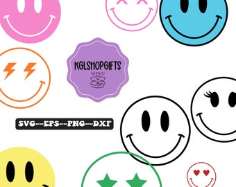 Smiley Face Svg-paketgrafik