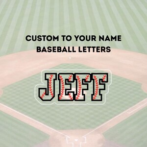 Baseball Personalized Name Sticker, Personalized Baseball Name Sticker, Custom Name Stickers, Personalized Waterproof Vinyl Decal