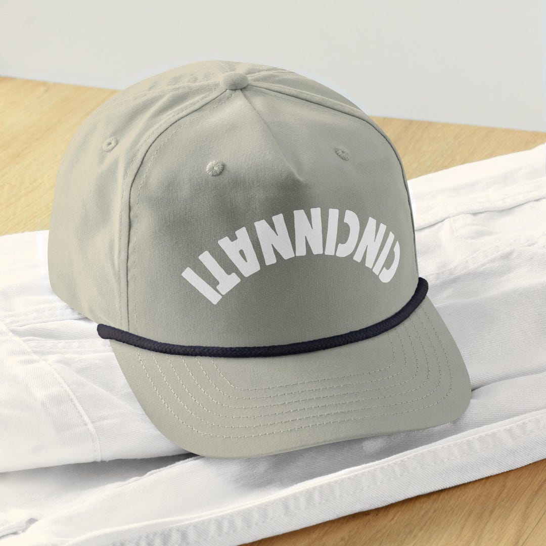 Upside Down Cincinnati Golf Rope Hat - Etsy