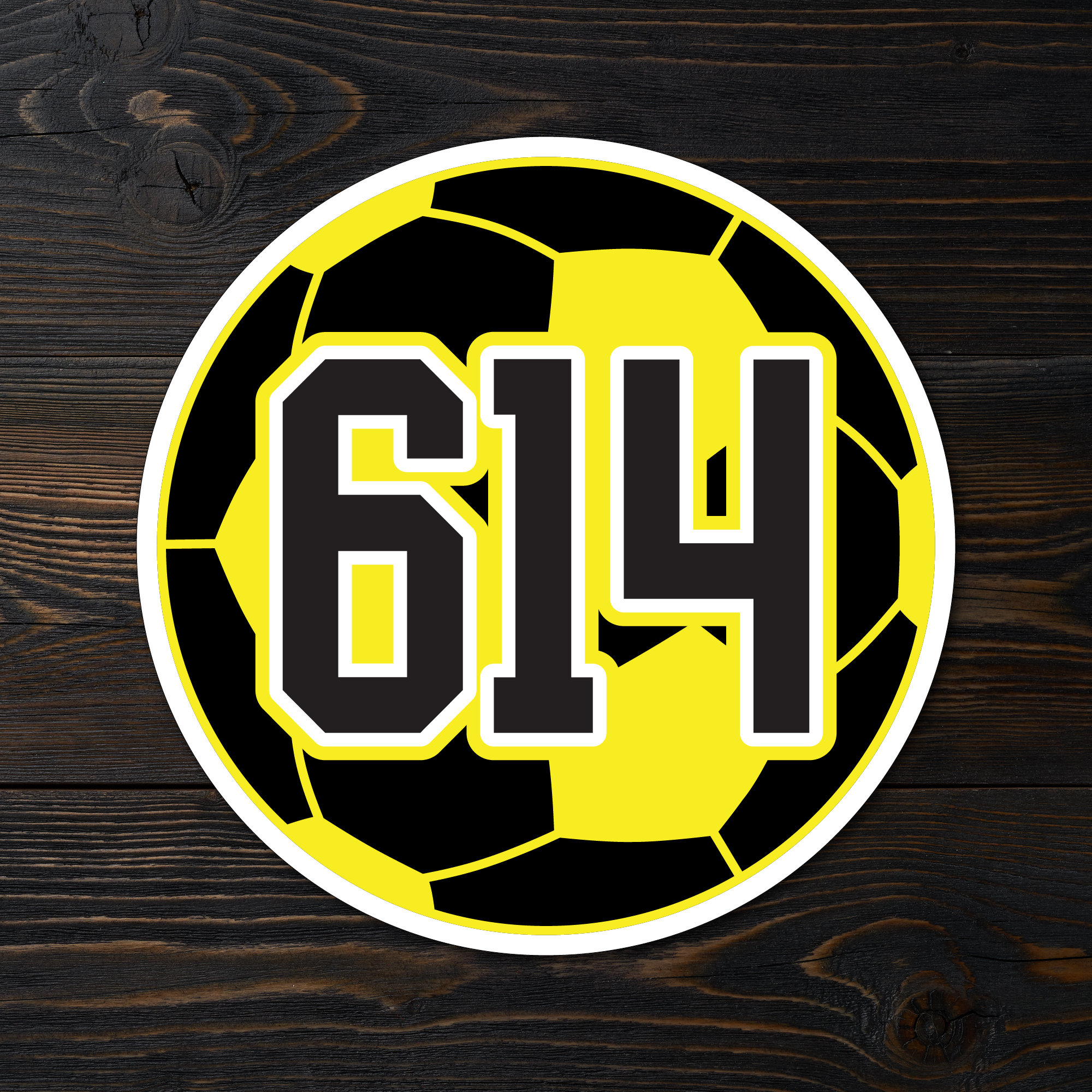 614 Soccer Ball Sticker - Etsy