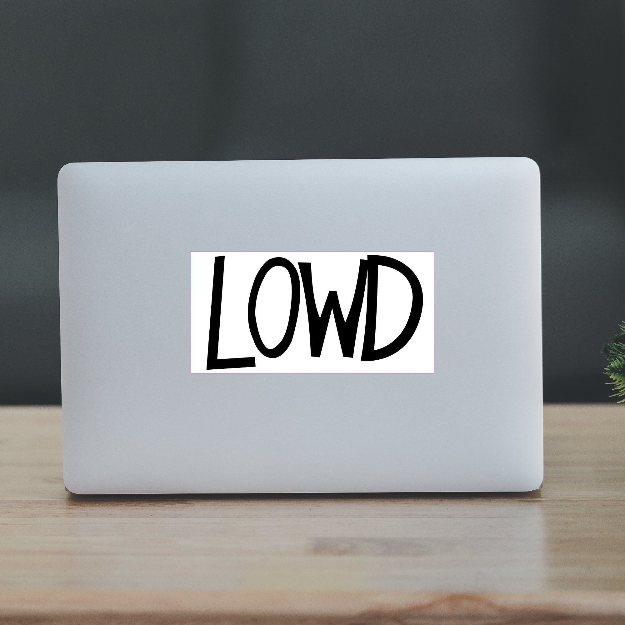 LOWD Sign Sticker - Etsy