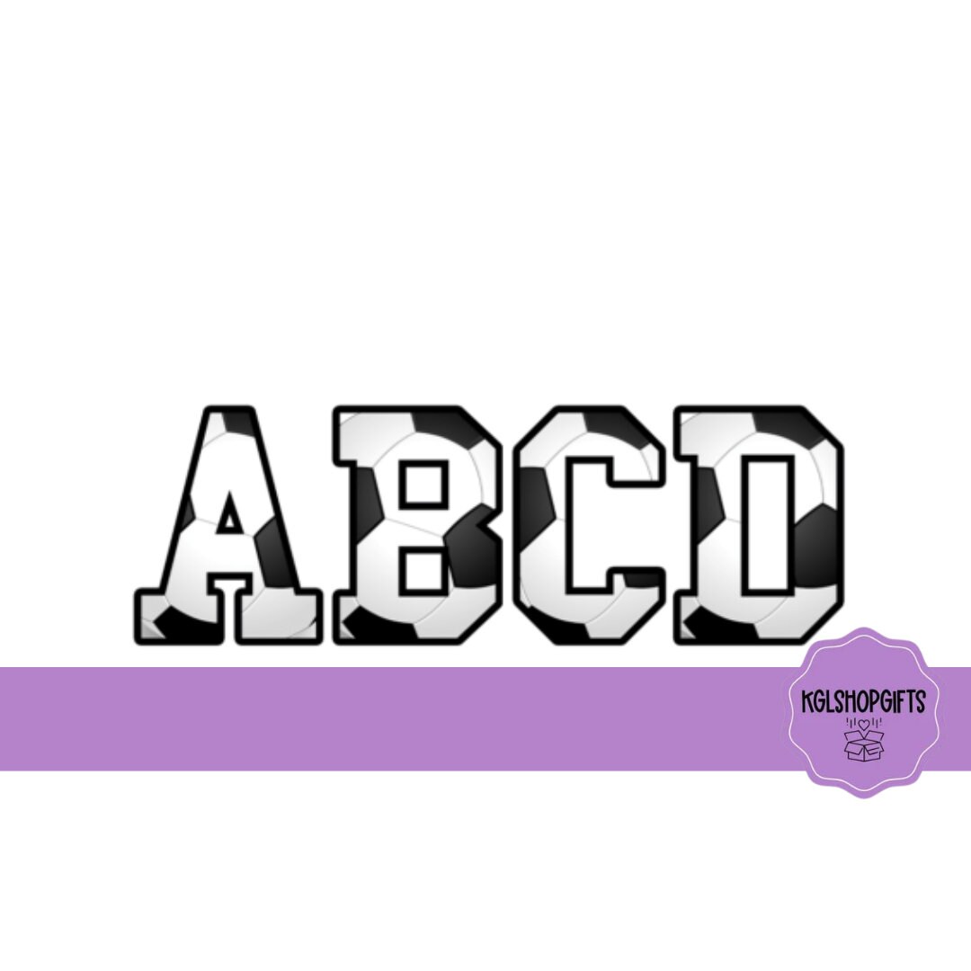 Soccer Box Letters Soccer Letters Digital Download - Etsy