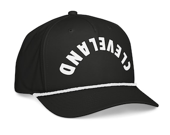 Upside down Cleveland Classic rope cap