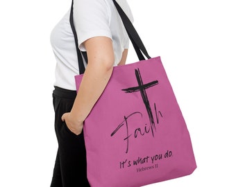 Faith Tote Bag Light Pink